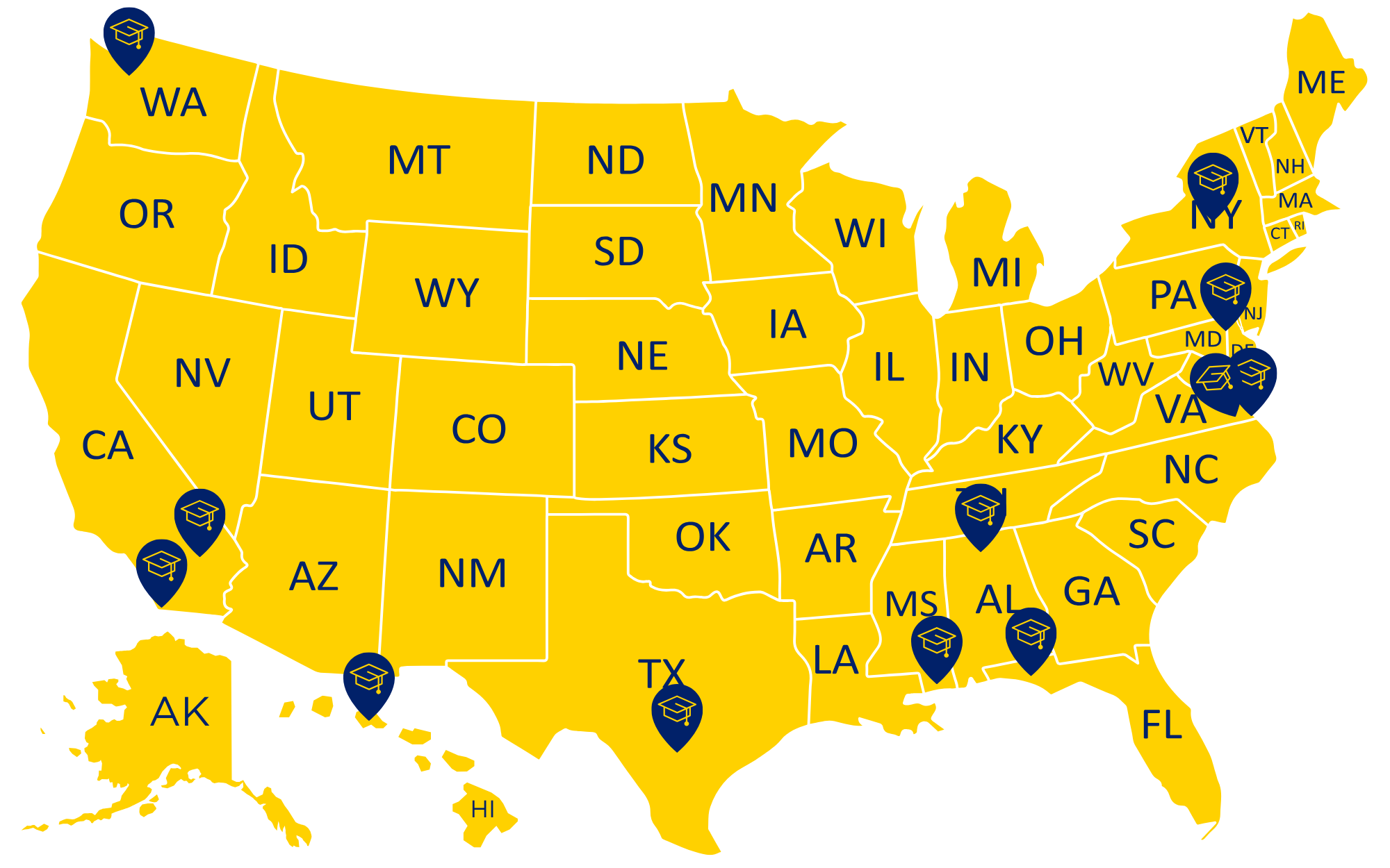 Host Sites Desktop Map