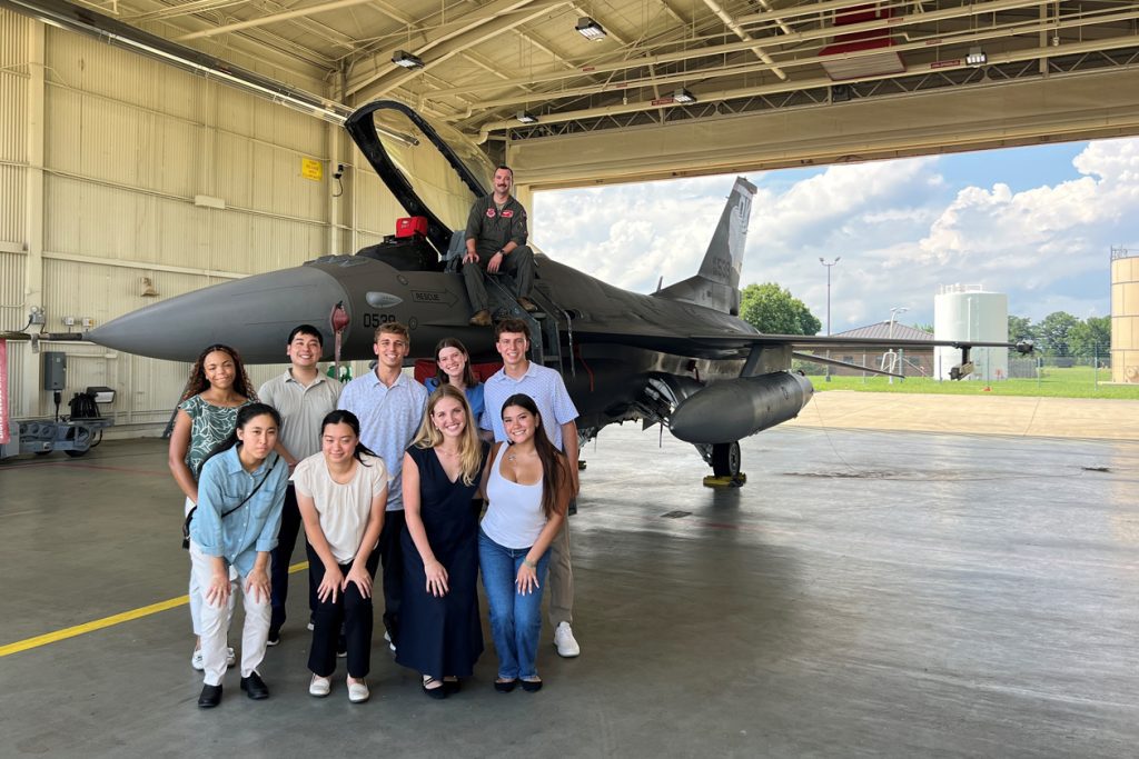 Supported by the Whole of Government Center of Excellence, the first cohort of William & Mary VICEROY Scholars completed their cyber internships at the U.S. Air Force’s Air Combat Command in Hampton, Virginia, from June until August, with nine students coming in from the mathematics, computer science and data science departments. (Air Combat Command photo)